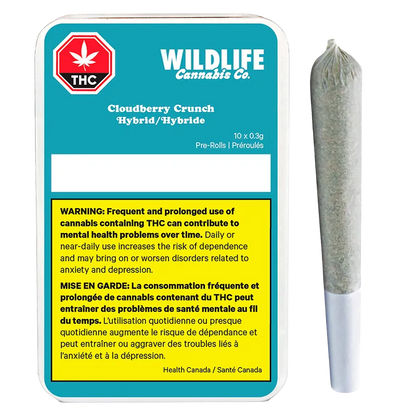 Wildlife 3.5 g Cloudberry Crunch PR 10 x 0.35 g Pre-Rolls