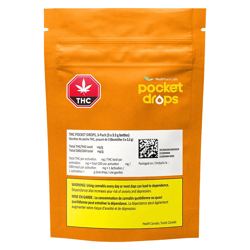 MediPharm Labs 10.5 g THC Pocket Drops 300 Oils & Caps