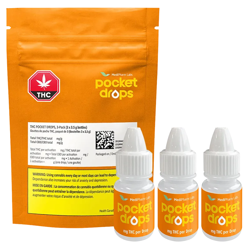 MediPharm Labs 10.5 g THC Pocket Drops 300 Oils & Caps