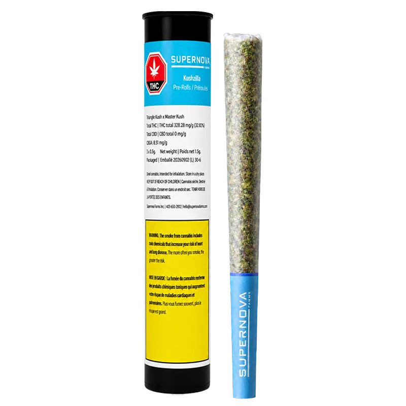 Supernova Farms 1 g Kushzilla PR 1 x 1 g Pre-Rolls
