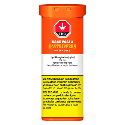 Back Forty 2 g Daytrippers Liquid Imagination PR 2 x 1 g Pre-Rolls