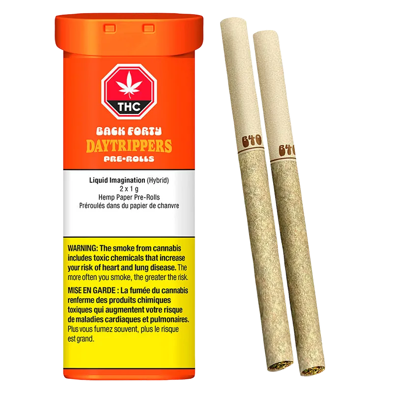 Back Forty 2 g Daytrippers Liquid Imagination PR 2 x 1 g Pre-Rolls