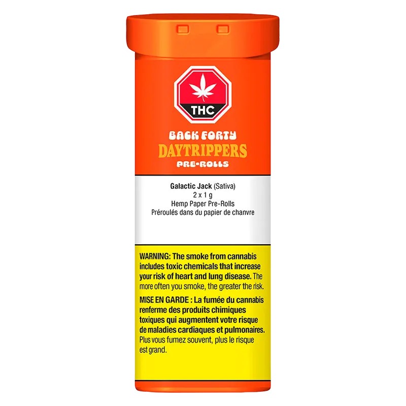 Back Forty 2 g Daytrippers Galactic Jack PR 2 x 1 g Pre-Rolls