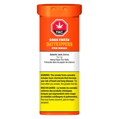 Back Forty 2 g Daytrippers Galactic Jack PR 2 x 1 g Pre-Rolls