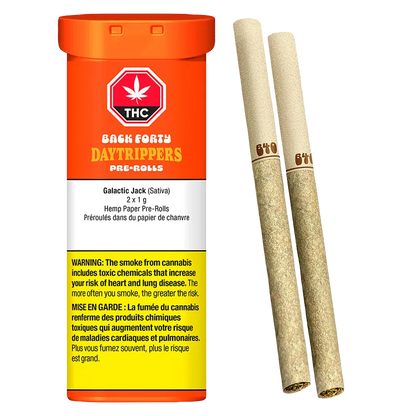 Back Forty 2 g Daytrippers Galactic Jack PR 2 x 1 g Pre-Rolls