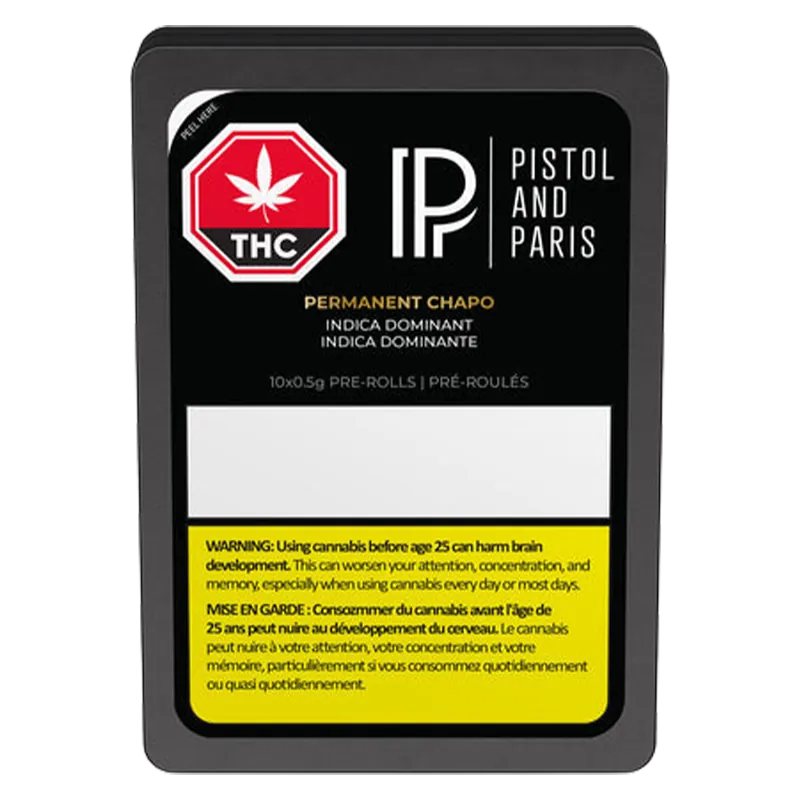 Pistol And Paris 5 g Permanent Chapo PR 10 x 0.5 g Pre-Rolls