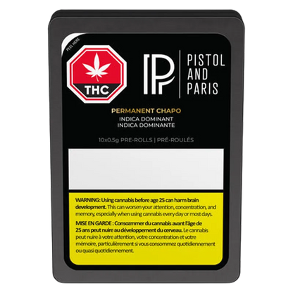 Pistol And Paris 5 g Permanent Chapo PR 10 x 0.5 g Pre-Rolls