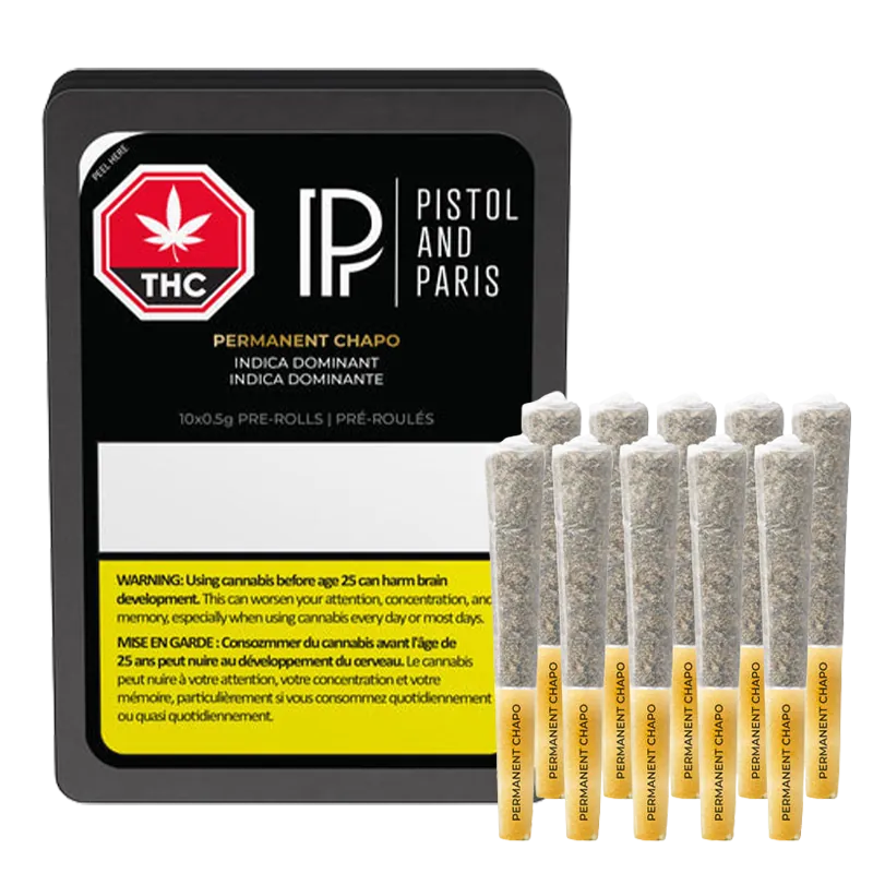 Pistol And Paris 5 g Permanent Chapo PR 10 x 0.5 g Pre-Rolls