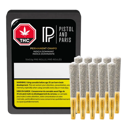 Pistol And Paris 5 g Permanent Chapo PR 10 x 0.5 g Pre-Rolls
