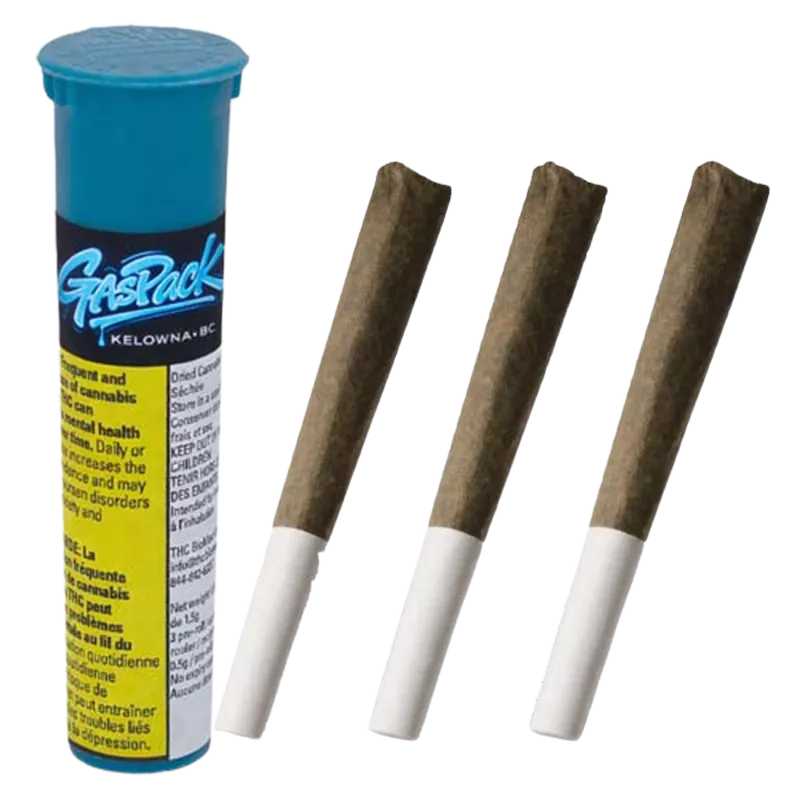 Gas Pack 1.5 g Pink Zkittlez PR 3 x 0.5 g Pre-Rolls