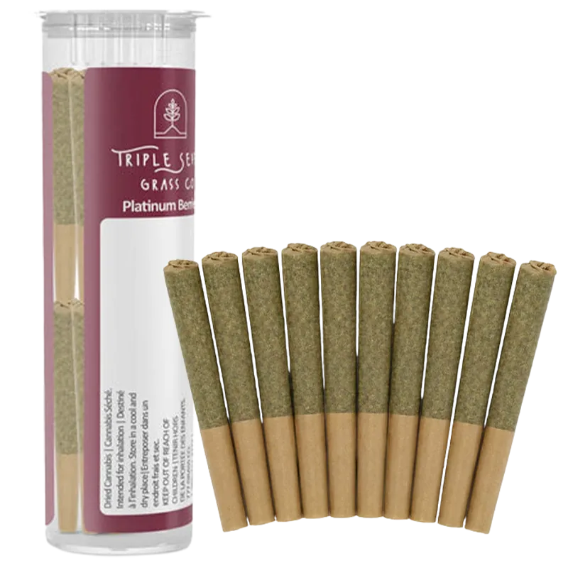 Triple Seven Grass Co. 3.5 g Platinum Berries PR 10 x 0.35 g Pre-Rolls