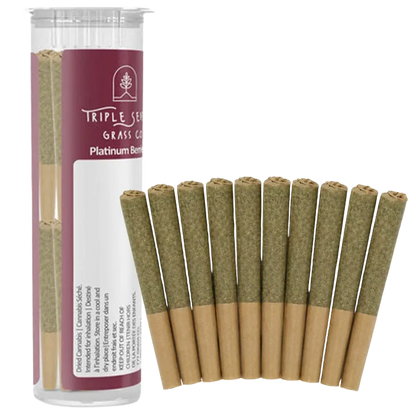 Triple Seven Grass Co. 3.5 g Platinum Berries PR 10 x 0.35 g Pre-Rolls