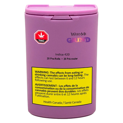 Weed Me Grind 7 g Indica 420 PR 20 x 0.35 g Pre-Rolls