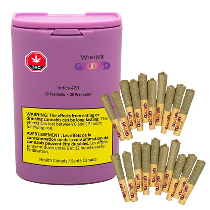 Weed Me Grind 7 g Indica 420 PR 20 x 0.35 g Pre-Rolls