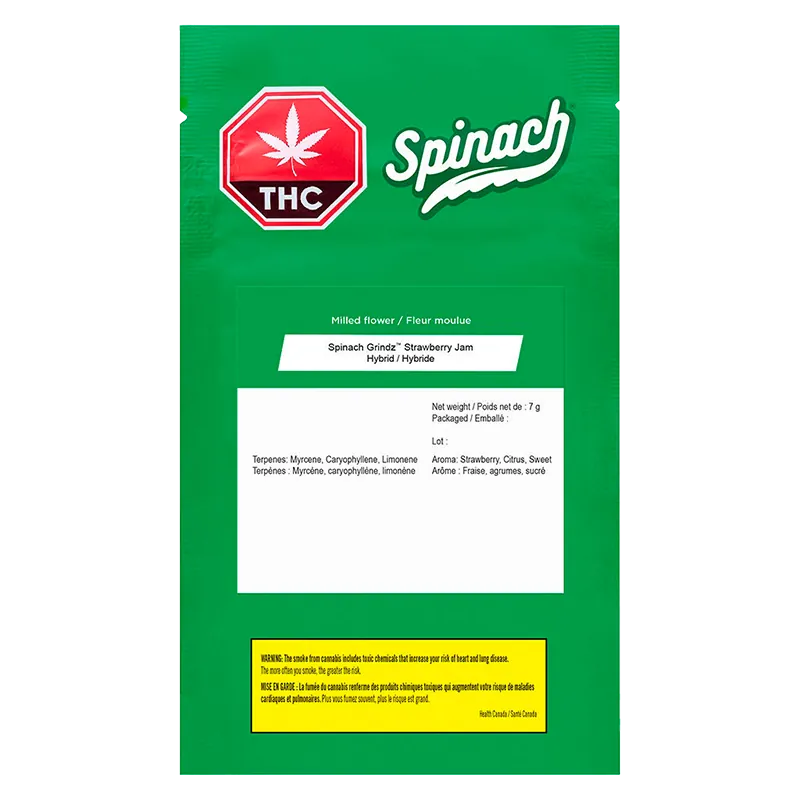 Spinach 7 g Grindz - Strawberry Jam Flower