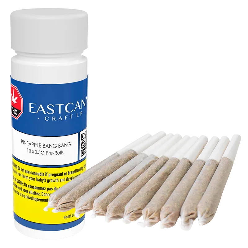 Eastcann 5 g Pineapple Bang Bang PR 10 x 0.5 g Pre-Rolls
