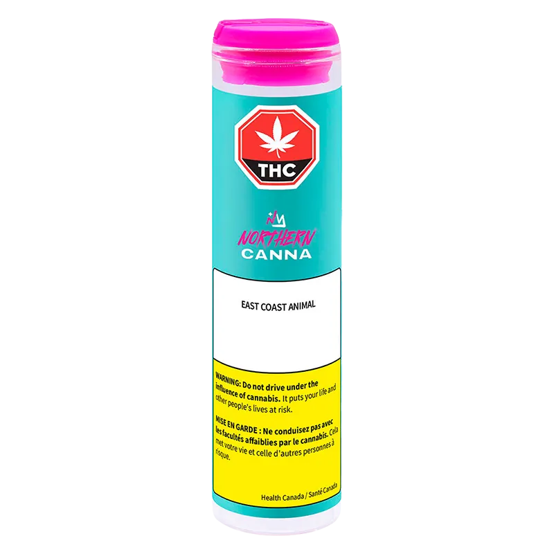 Northern Canna 2.5 g East Coast Animal PR 5 x 0.5 g Pre-Rolls