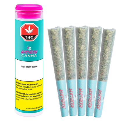 Northern Canna 2.5 g East Coast Animal PR 5 x 0.5 g Pre-Rolls