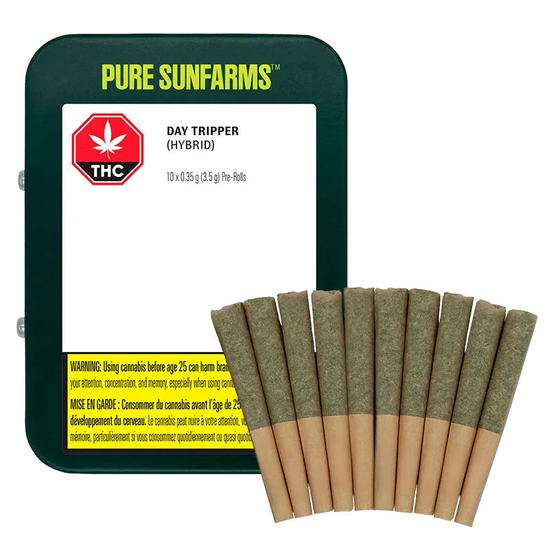 Pure Sunfarms 3.5 g Day Tripper PR 10 x 0.35 g Pre-Rolls