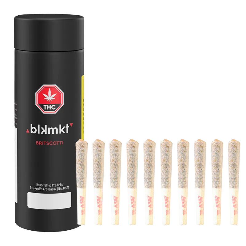 BLK MKT 5 g Britscotti PR 10 x 0.5 g Pre-Rolls