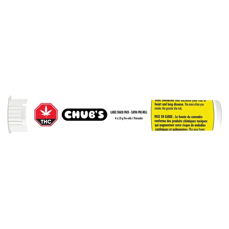 Chub's 4 g Large Snack Pack Sativa PR 4 x 1 g Pre-Rolls