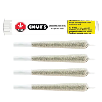 Chub's 4 g Large Snack Pack Sativa PR 4 x 1 g Pre-Rolls