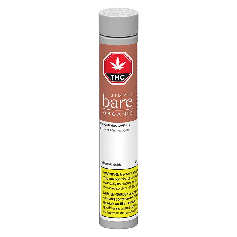 Simply Bare 1 g BC Organic Caviar-Z PR 1 x 1 g Pre-Rolls
