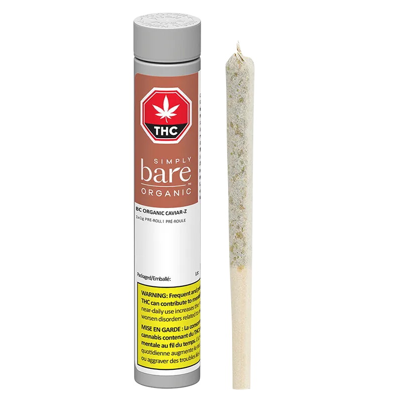 Simply Bare 1 g BC Organic Caviar-Z PR 1 x 1 g Pre-Rolls