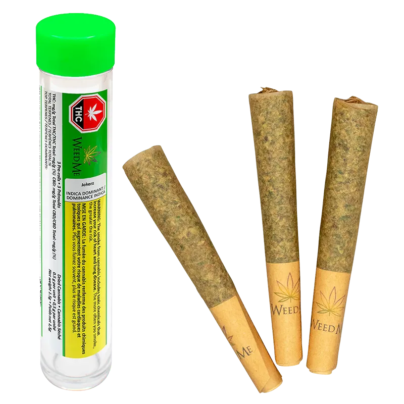 Weed Me 1.5 g Jokerz PR 3 x 0.5 g Pre-Rolls