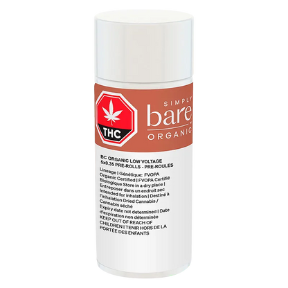 Simply Bare 1.75 g BC Organic Low Voltage PR 5 x 0.35 g Pre-Rolls