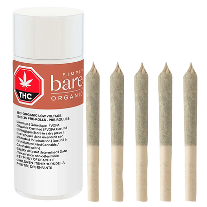 Simply Bare 1.75 g BC Organic Low Voltage PR 5 x 0.35 g Pre-Rolls