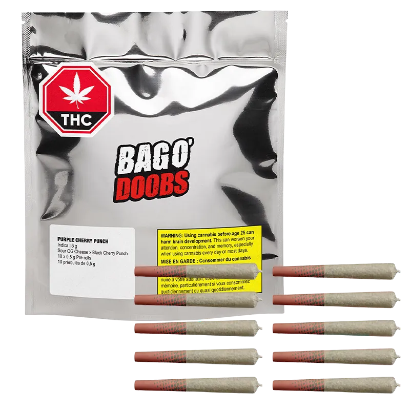 Big Bag O' Buds 7.5 g Purple Cherry Punch PR 10 x 0.75 g Pre-Rolls