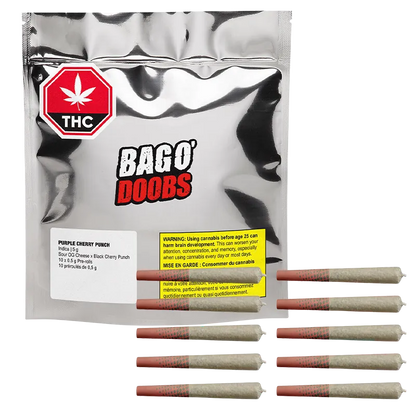 Big Bag O' Buds 7.5 g Purple Cherry Punch PR 10 x 0.75 g Pre-Rolls