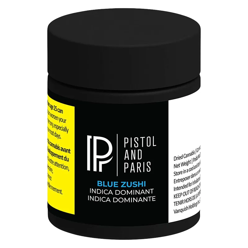 Pistol and Paris 3.5 g Blue Zushi Smalls Flower