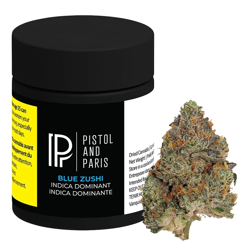 Pistol and Paris 3.5 g Blue Zushi Smalls Flower