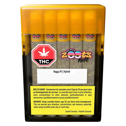 Nugz 7.5 g CBT Zootz Nuggz R1 PR 10 x 0.75 g Pre-Rolls