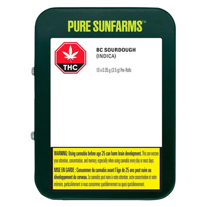 Pure Sunfarms 3.5 g BC Sourdough PR 10 x 0.35 g Pre-Rolls