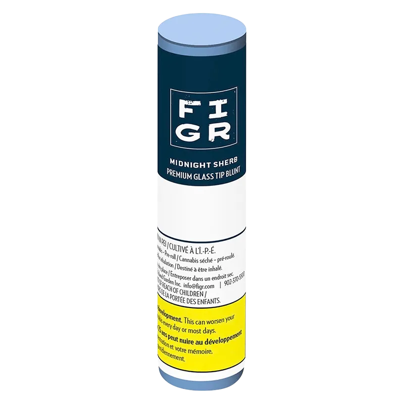 FIGR 1 g Midnight Sherb Glass Tip Blunt PR 1 x 1 g Pre-Rolls