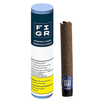 FIGR 1 g Midnight Sherb Glass Tip Blunt PR 1 x 1 g Pre-Rolls
