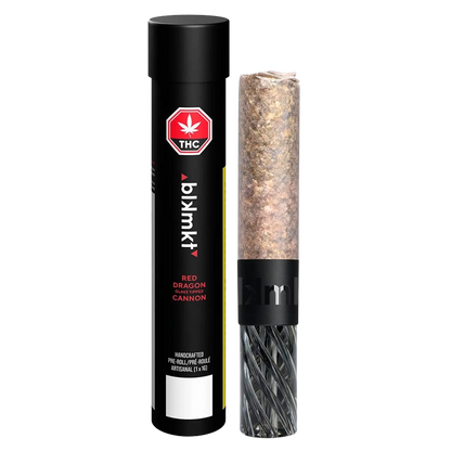 Blkmkt 1 g Red Dragon Glass Tip PR 1 x 1 g Pre-Rolls