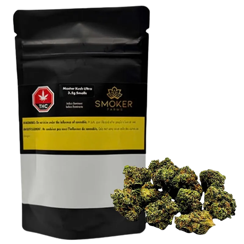 Smoker Farms 3.5 g Master Kush Ultra Smalls Flower