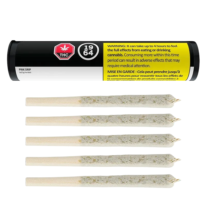 1964 2.5 g Pink Drip PR 5 x 0.5 g Pre-Rolls