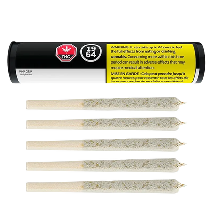 1964 2.5 g Pink Drip PR 5 x 0.5 g Pre-Rolls
