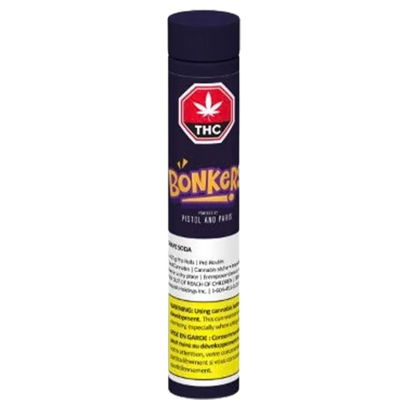 Bonkers 2.5 g Grape Soda PR 5 x 0.5 g Pre-Rolls