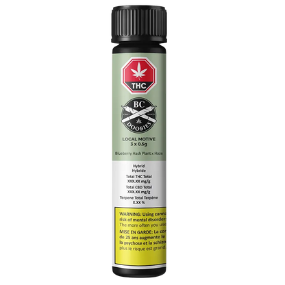 BC Doobies 1.5 g Local Motive PR 3 x 0.5 g Pre-Rolls
