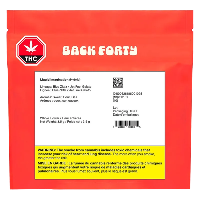 Back Forty 3.5 g Liquid Imagination Flower
