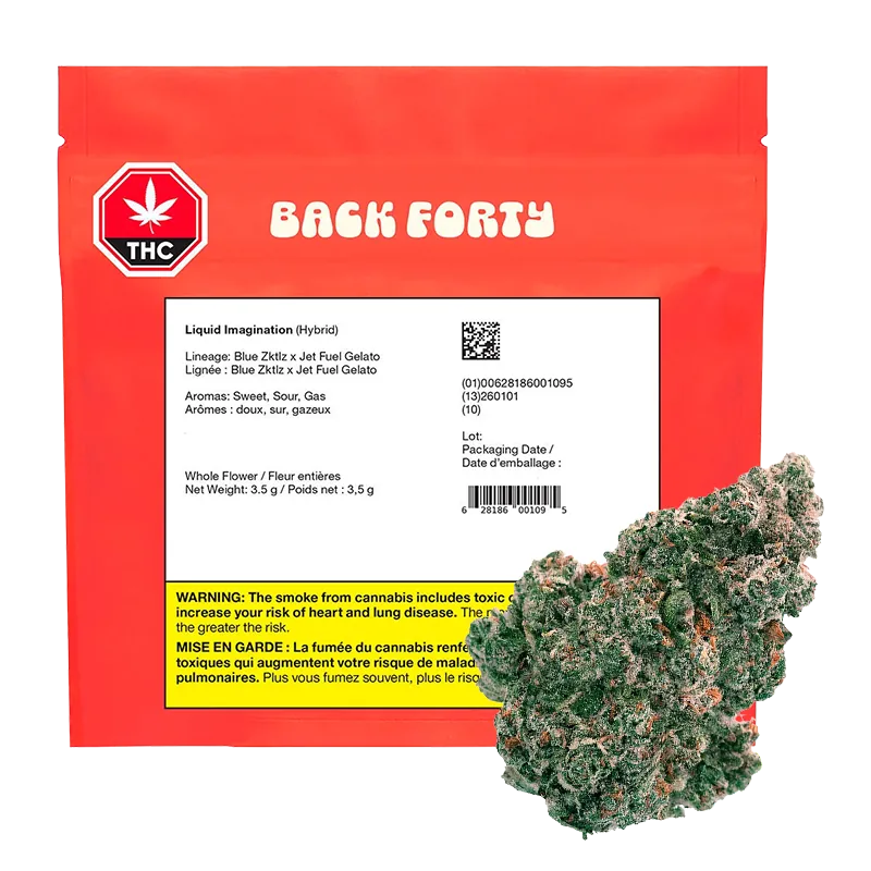 Back Forty 3.5 g Liquid Imagination Flower