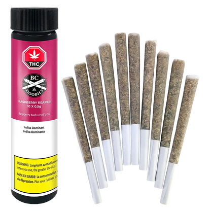 BC Doobies 5 g Raspberry Reaper PR 10 x 0.5 g Pre-Rolls