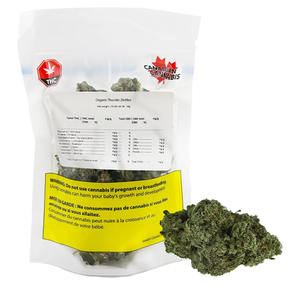 Canadian Cannabis 14 g Organic Thunder Zkittlez Flower