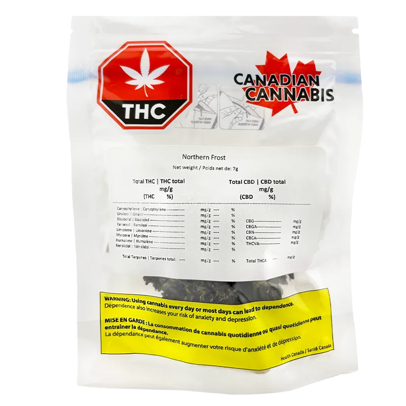 Canadian Cannabis 7 g Northern Frost Flower